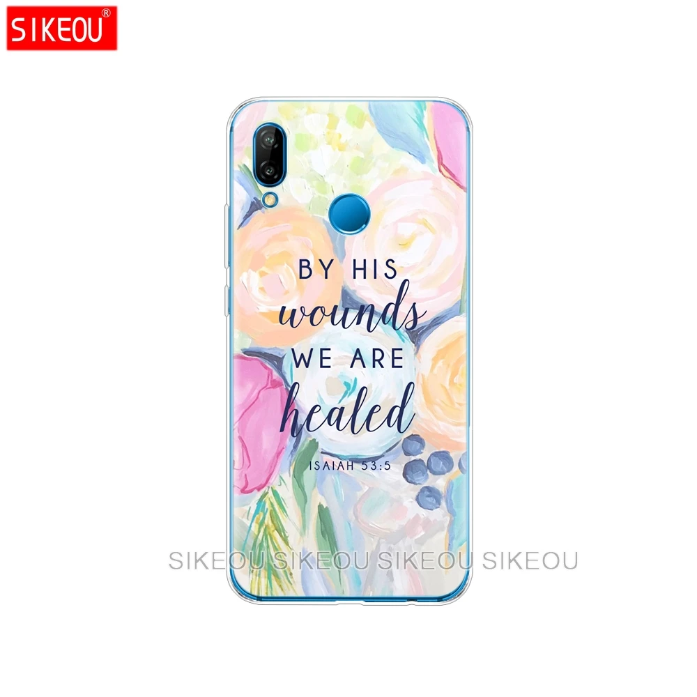 Силиконовый чехол для телефона Huawei P20 P7 P8 P9 P10 Lite Plus Pro 2017 P Smart 2018 coque bumper Bible verse phillians