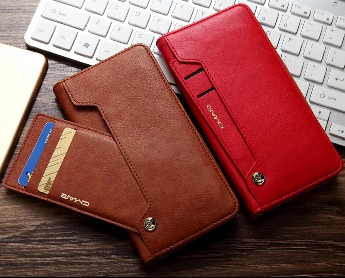 Роскошный чехол из натуральной кожи с держателем для удостоверения личности