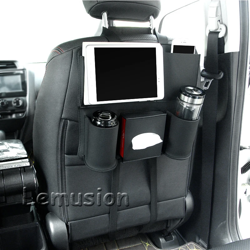 Новинка 1X кожаная автомобильная сумка для хранения на заднее сиденье