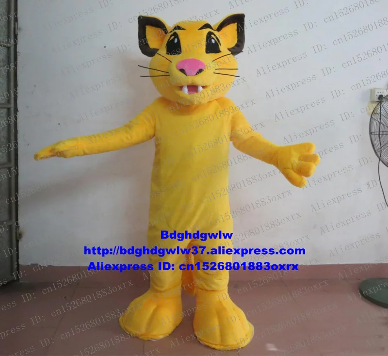 Костюм маскота желтого льва Симбы для взрослых в стиле классических персонажей мультфильмов подарочный товар и сувениры zx382 Бесплатная доставка.