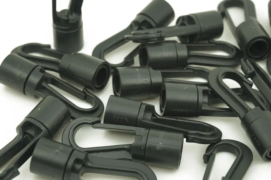 50 шт./лот пластиковый банджи-шнур быстро подключать крючки для DIY эластичные