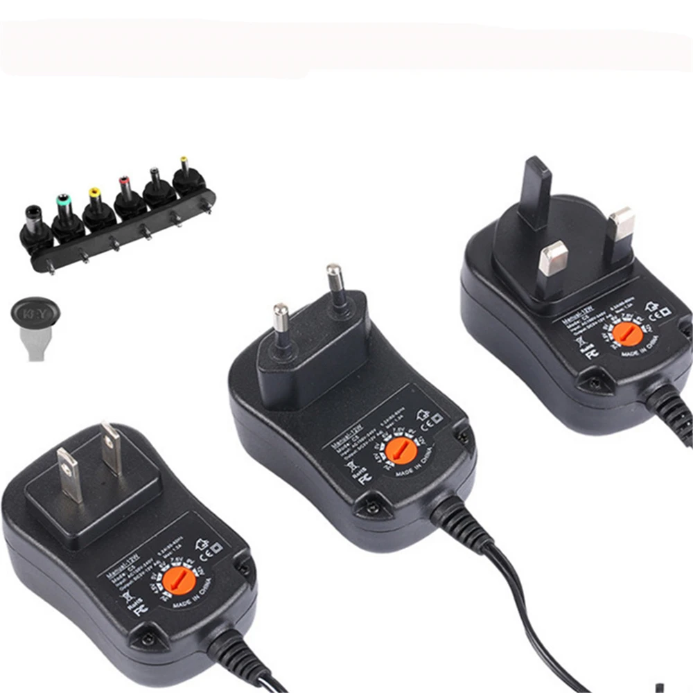 6 pcs 3-12v US Pin Plug Universal Muti Voltage AC/DC Adapter Switching Power Supply Adaptor Charger | Электроника