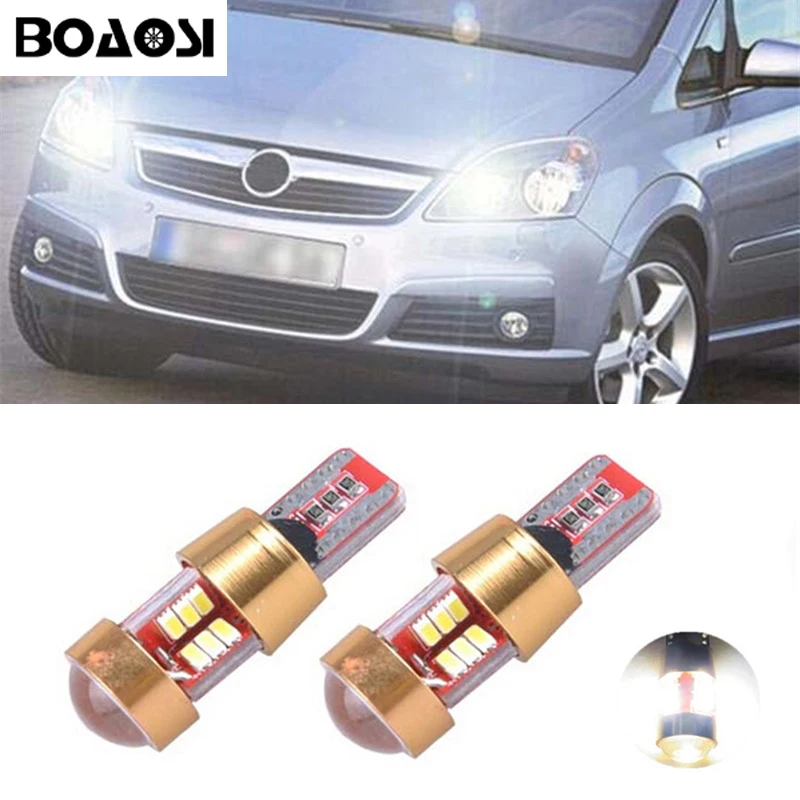 BOAOSI 2x T10 W5W 3014SMD безошибочный Samsung светодиодный Canbus парковочный свет для Opel Astra h j g