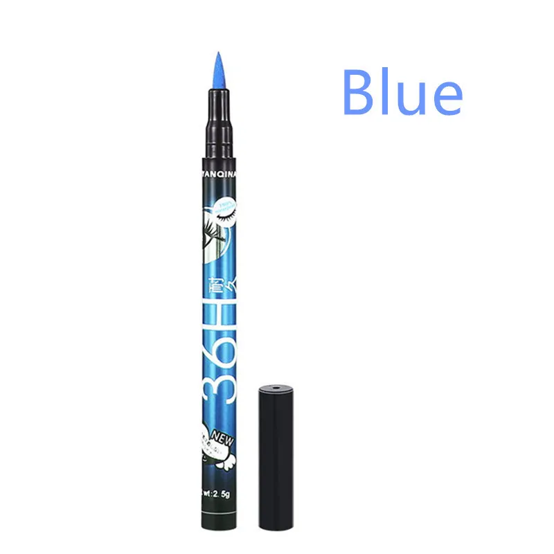 blue 1 шт., горячая распродажа, подводка для глаз, жидкая подводка для глаз, стойкая Водостойкая Подводка для глаз, карандаш, ручка, Хороший макияж, косметические инструменты для красоты - Цвет: blue