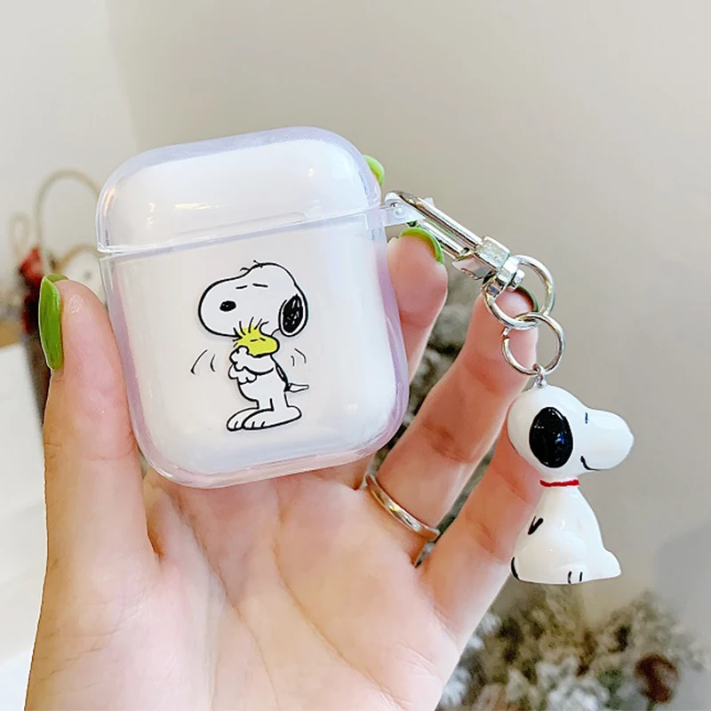 Милый Charlie коричневый мягкий чехол для Apple Airpods противоударный чехол для Apple гарнитура для Airpods чехол s Ультратонкий чехол с брелком