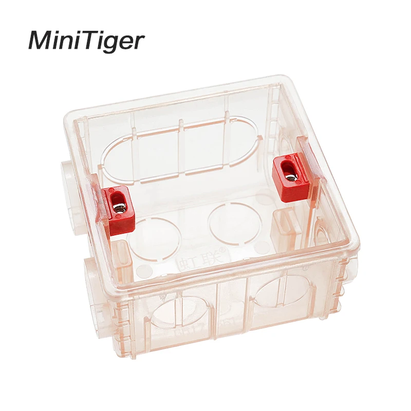 Minitiger 86 мм * 83 50 Регулируемая прозрачная Монтажная коробка внутренняя кассета для