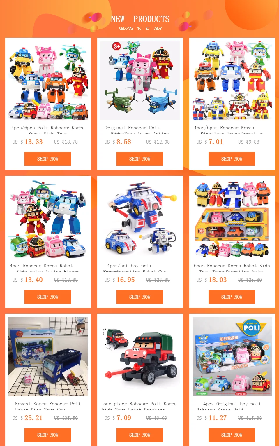 Новейший корейский робот Robocar Poli, детские игрушки, модель автомобиля, коробка для хранения, парковочная площадка с 3 оттягивающимися автомобилями, игрушки для детей, Gif