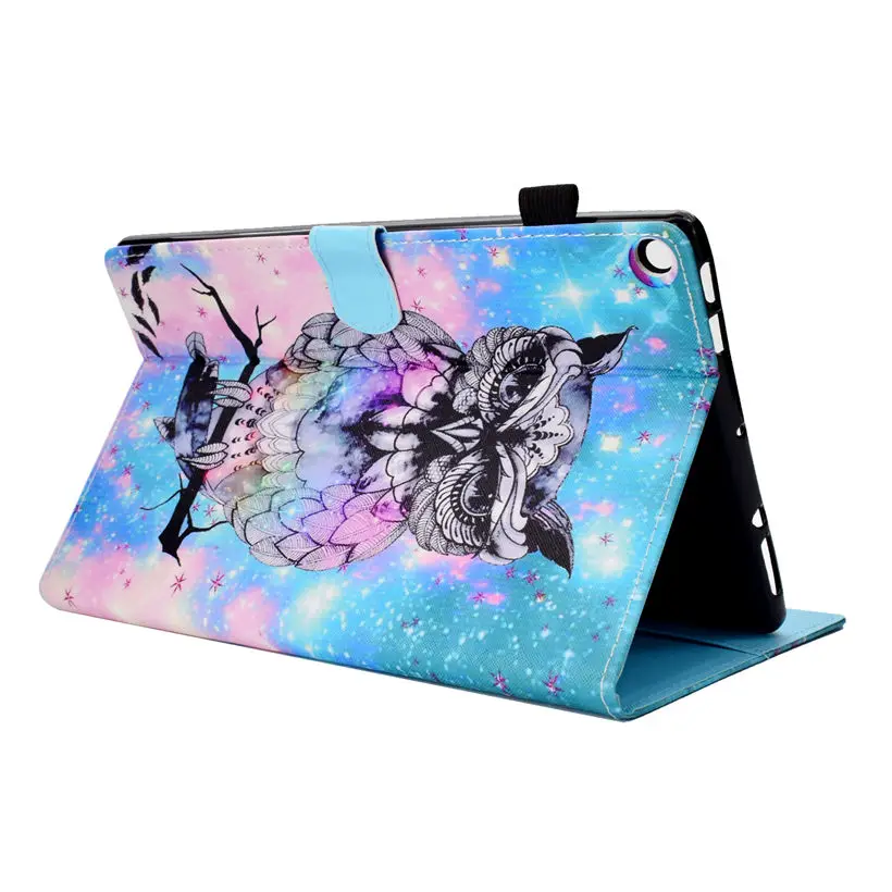 Чехол для Amazon Kindle Fire HD 10 2017 Smart Cover 2015 Funda Tablet модный силиконовый чехол подставка из