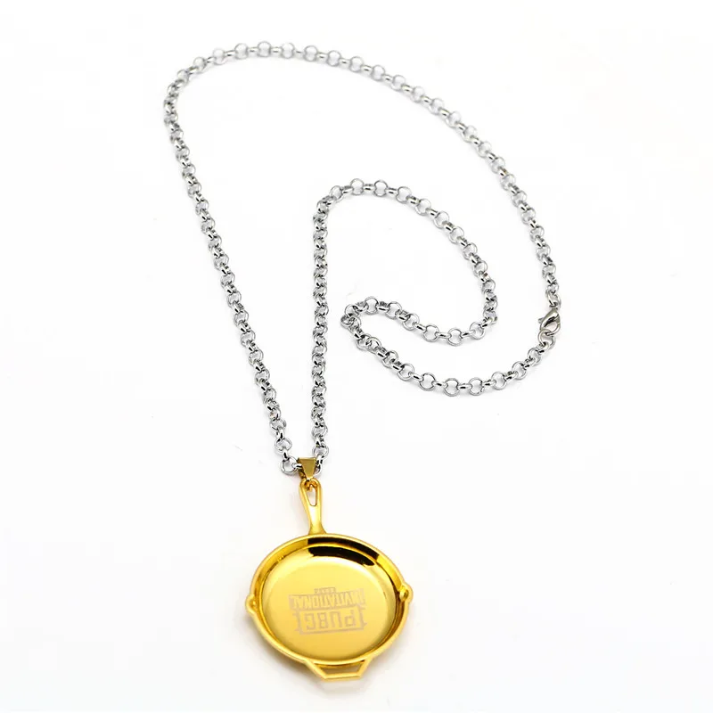 Игра GWTS Playerunknown's Battlegrounds металлические сковороды цепь Подвеска колье PUBG Invitation