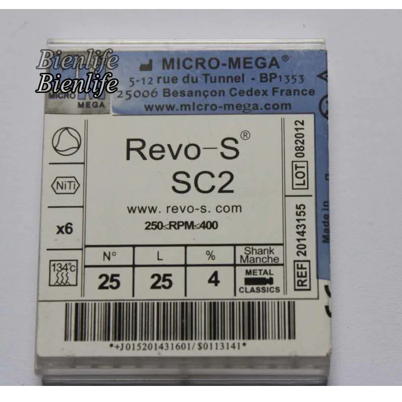 Стоматологический, Эндодонтический роторный REVO'S Endo файл SC2 Root Canal NITI RS файлы