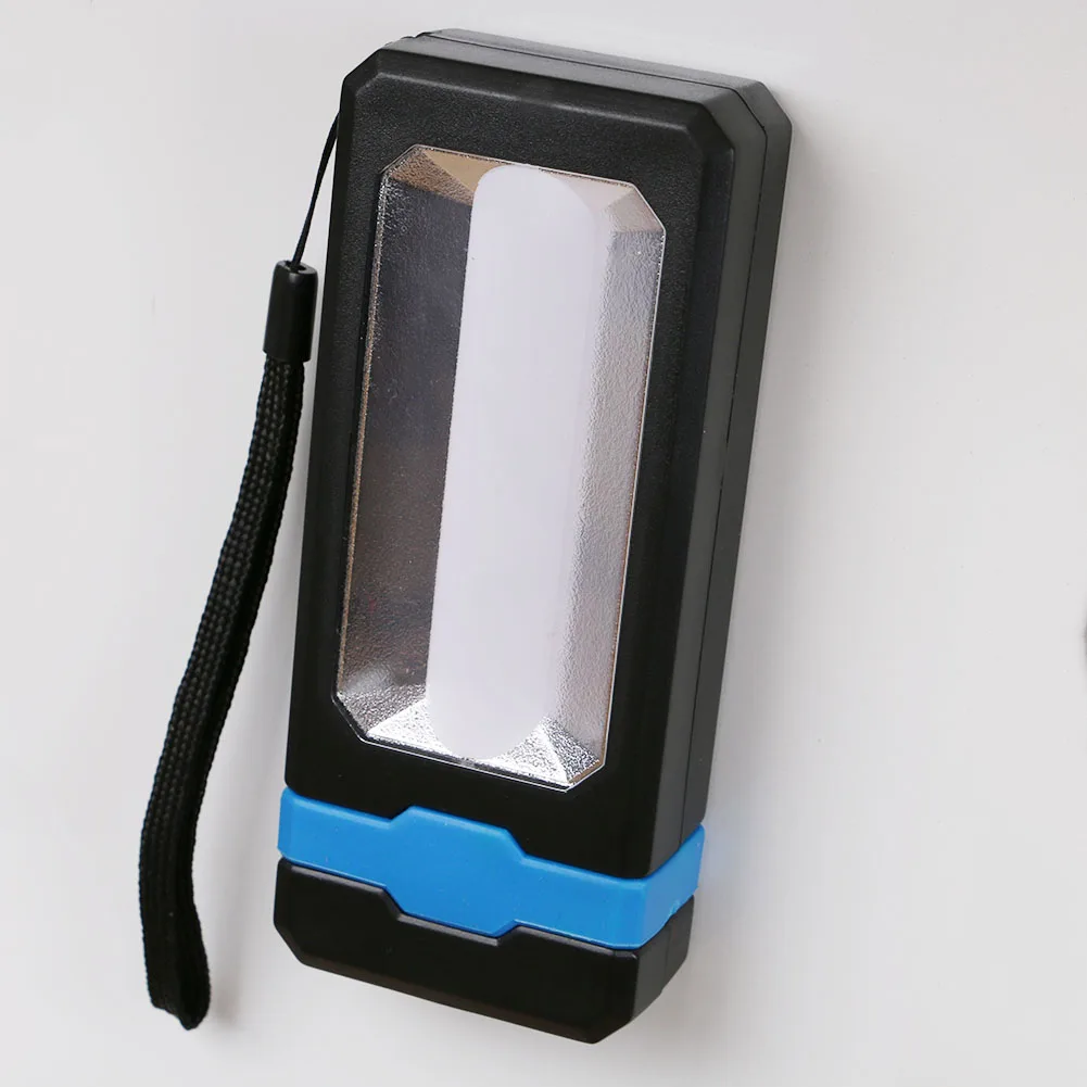 

Pocket LED Flashlight Solar Power/USB Rechargeable Torch Working Inspection Light 2 Mode Outdoor Camping Flashlight with Magnet