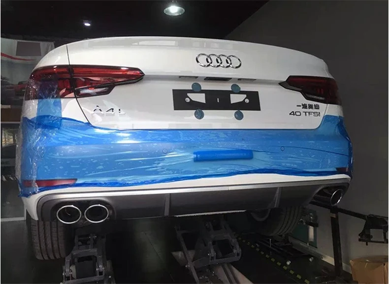 Задний спойлер для Audi A4 B9 2017 2018 высококачественный автомобильный бампер из