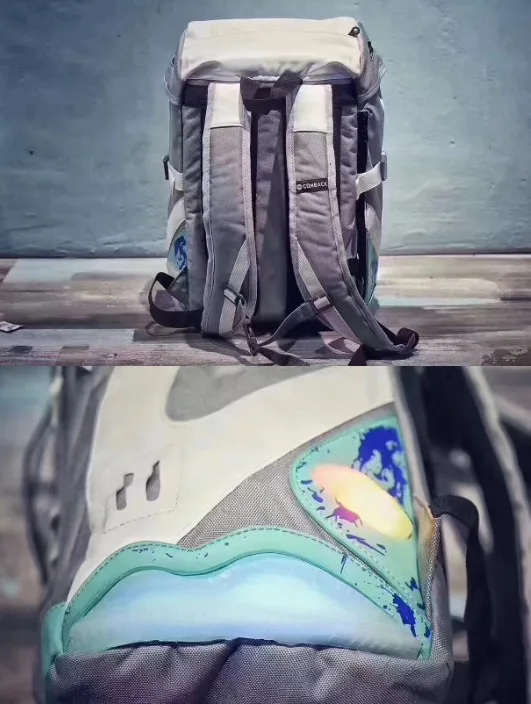 Назад в будущее светодиодный светильник рюкзак модный Воздушный маг Сумка