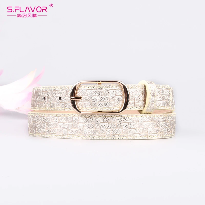 S. FLAVOR женская мода дизайн из искусственной кожи поясной ремень Новинка Горячая