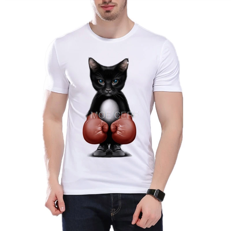 I am a dream cat print men's T-shirt femme camiseta Men funny MMA Cat T-shirts casual Summer Holiday Gift Brand clothing Y7-16 | Мужская