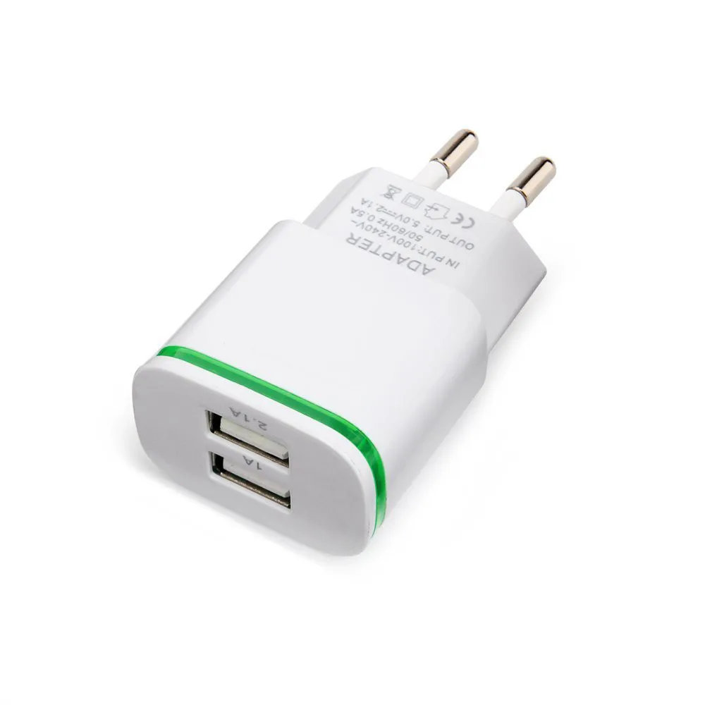 Сетевое зарядное устройство с двумя USB портами и 1 м кабелем для зарядки LeEco Le2 Max Le1S