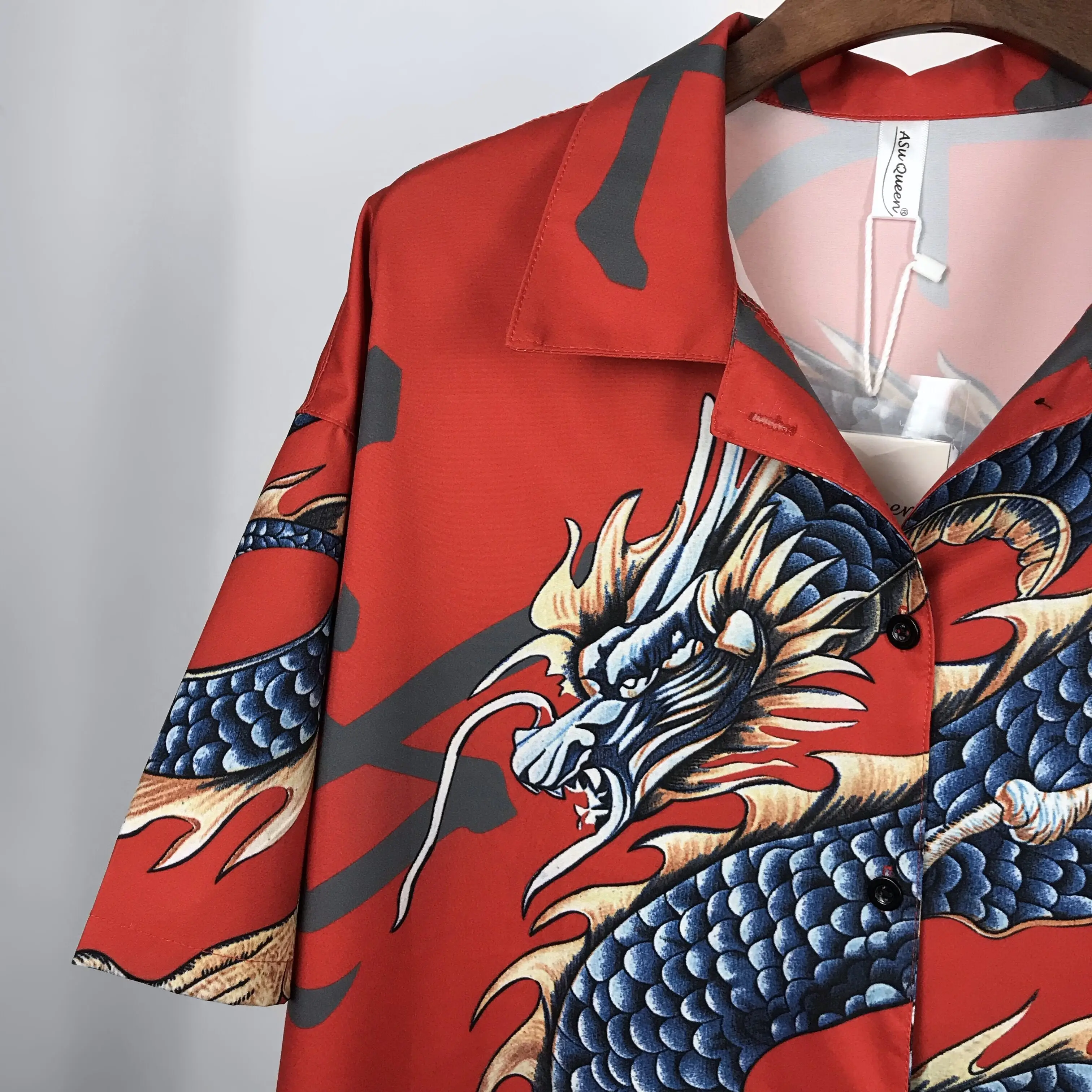 Свободная блуза FATIKA с отложным воротником повседневные рубашки бойфренда крутые