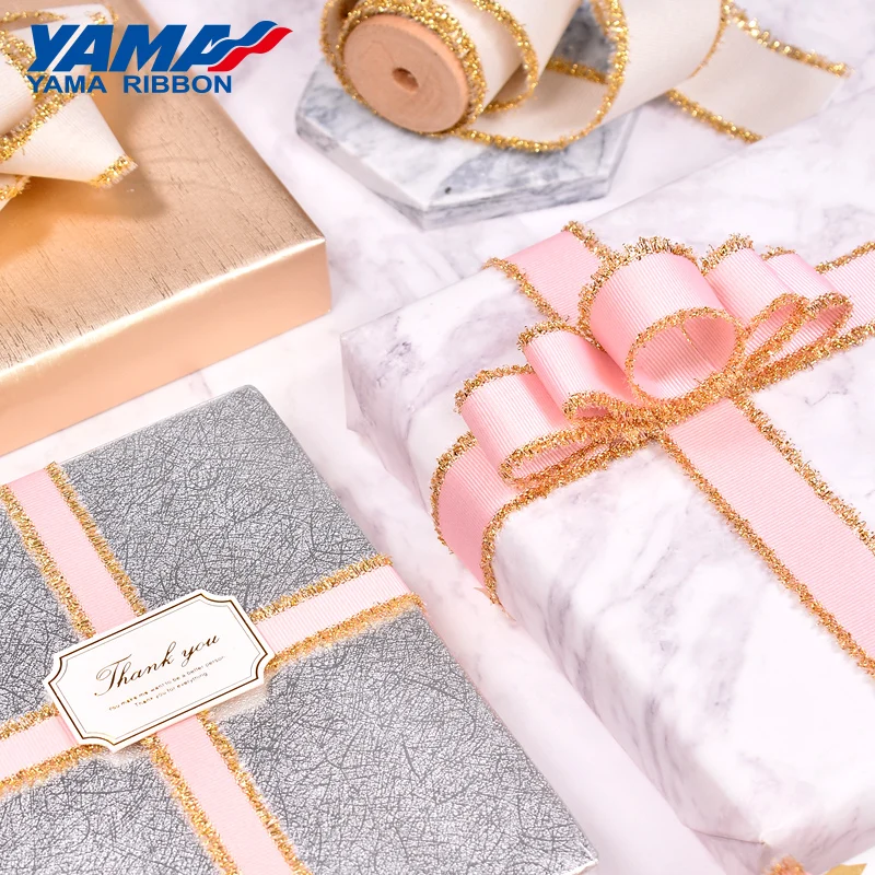 Золотая лента с бахромой YAMA Fashion 5/8 1 1/2 дюйма 16 мм 25 38 6 цветов 100 ярдов/рулон