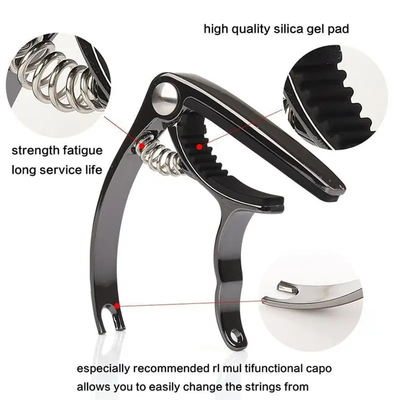 2 шт. металлический черный классический легкий музыкальный каподастр для