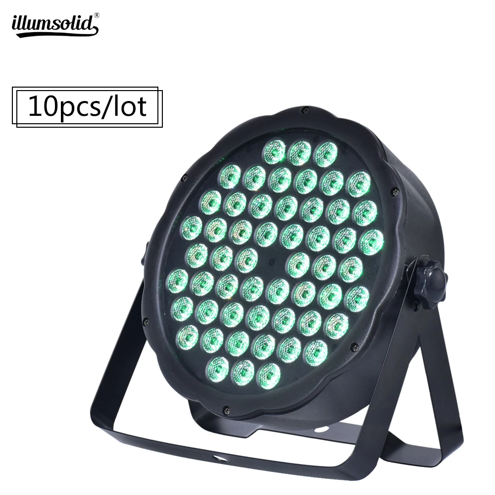 Фото Светодиодный Par 54x3w RGB 3в1 сценический свет DMX512 для ТВ K дискотечная лампа ди-Джея 10 Светодиодный Par 54x3w RGB 3в1 сценический свет DMX512 для ТВ K дискотечная лампа ди-Джея 10