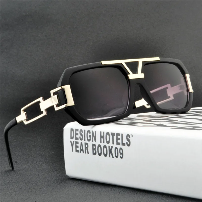 2019 men Oversized Sunglasses Women Big Transparent Frame Square Shades Vintage Gradient Sun Glasses Female Driving goggles NX | Аксессуары