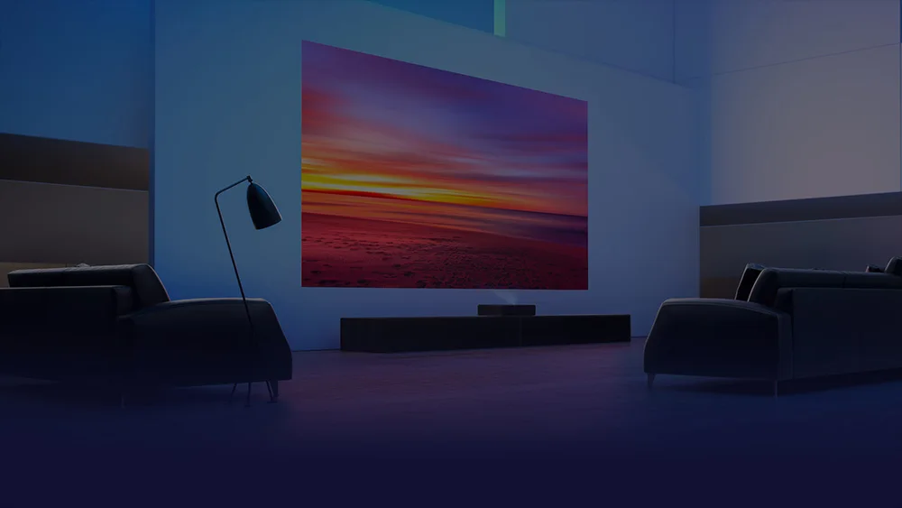 Xiaomi Mijia лазерная проекция ТВ 4K домашний кинотеатр 200 дюймов Wi-Fi Bluetooth 2 Гб ОЗУ 16 Гб английский интерфейс поддержка HDR DOLBY DTS