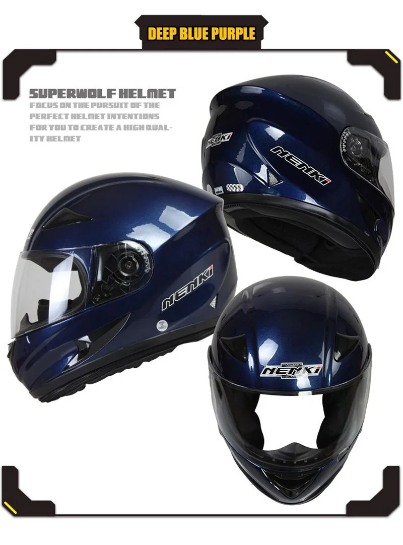Nenki Motorcycle Full Face Helmet Street Riding Motorbike Capacete Moto Casque | Автомобили и мотоциклы