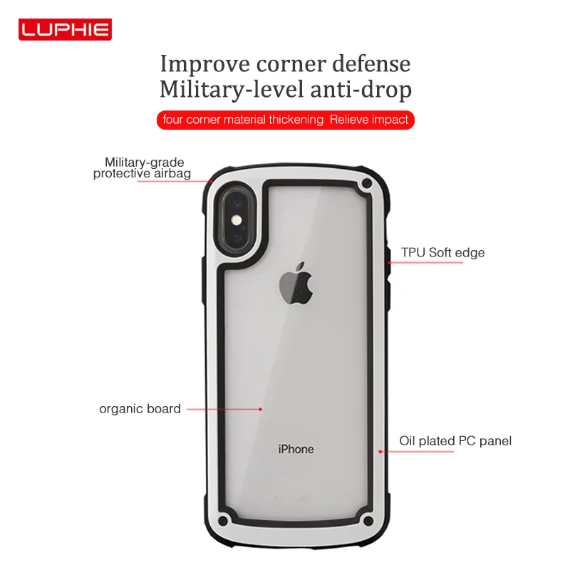 Прозрачный чехол LUPHIE для iPhone 12 11 Pro Max 6S 7 8Plus XS XR с веревкой Силиконовый