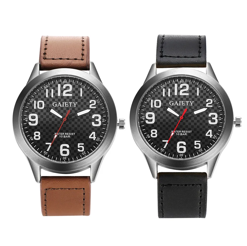 Спортивные часы мужские s Reloj Mujer горячая распродажа мужские кварцевые часы с кожаным ремешком противоударные электронные наручные часы relogio feminino