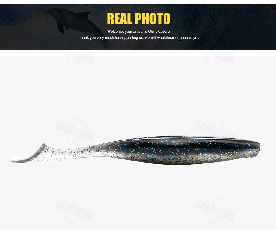 SeaKnight Мягкая приманка SL003 6,2g 3," 89 мм 6 шт. мягкие приманки рыболовные приманки T-хвост рыбы мягкие водные Мячи рыболовные приманки океан рыболовное судно