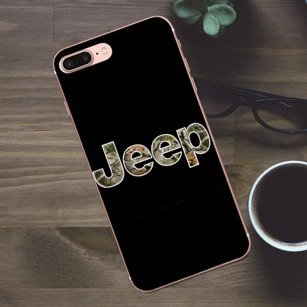 Автомобильный логотип Jeep мягкий персонализированный узор из ТПУ для Apple iPhone 4 5 5C SE