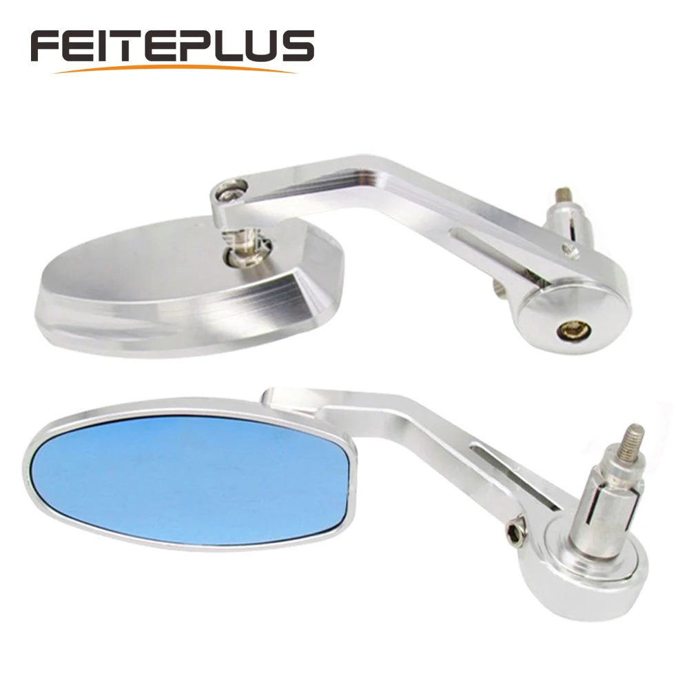 

Aluminum Alloy Rearview Mirror Universal Motorcycle Mirror Racing Side Rearview Mirrors Silver Black