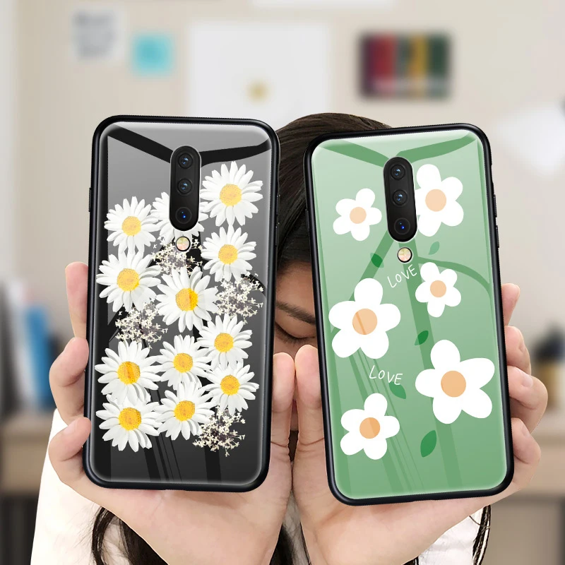Чехол из закаленного стекла для телефона для Oneplus 7T Pro 7 Pro 6 6T 5 5T роскошный цветной градиентный чехол