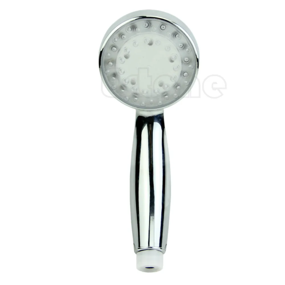 

Colorful LED Light Stainless Steel Round Rain Bathroom Shower Head