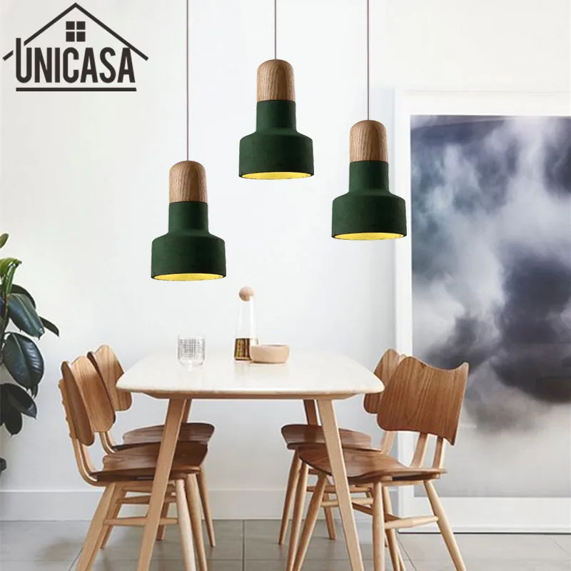 Винтажная зеленая потолочная лампа подвесной светильник в стиле индастриал для