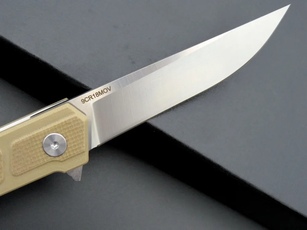 Складной нож Eafengrow EF88 58 60HRC клинок 9Cr рукоятка G10 инструмент для выживания кемпинга