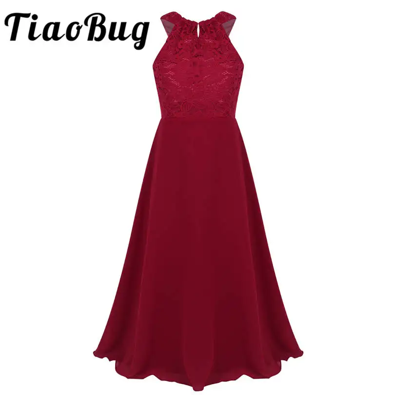 

Flower Girls Dresses Applique Floral Lace Girls Pageant Dresses First Communion Dress Kids Wedding Party Birthday Dresses