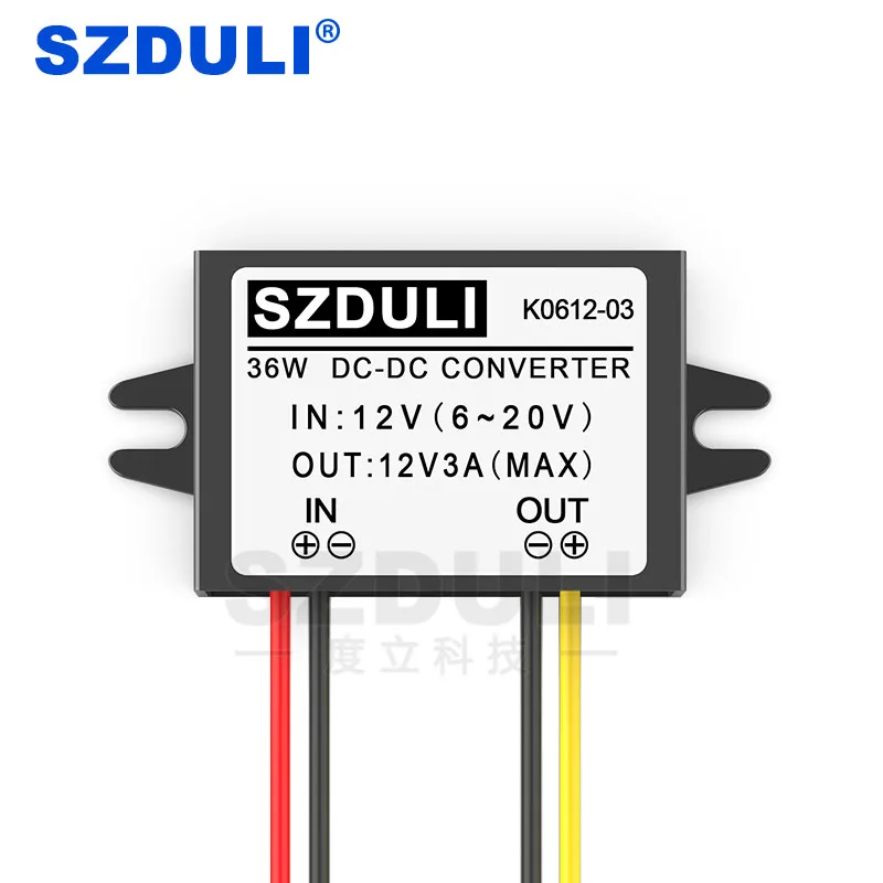6-20V to 12V 3A XSJ 12 V-12 V 1A 2A 3A 5A 10A 12A DC Напряжение постоянного тока в переменный конвертер, высокое качество DC-DC 6-20 V-12 V автомобильный регулятор дисплея CE - Цвет: 6-20V to 12V 3A XSJ