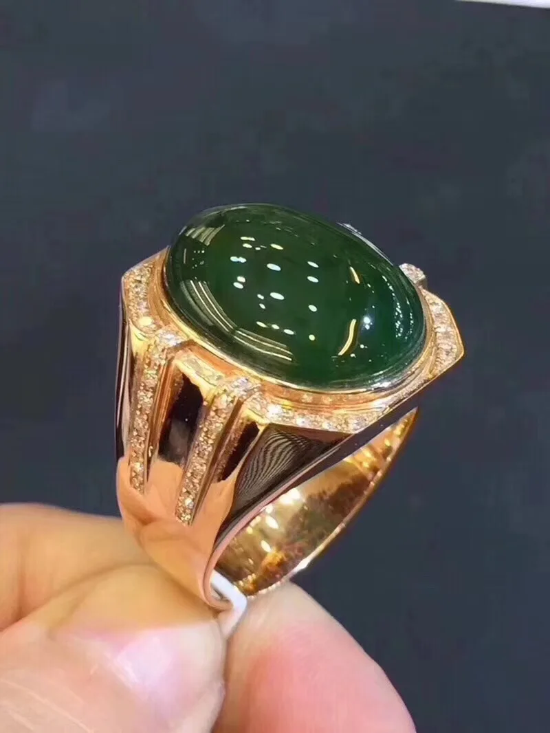 

Real And Natural Jasper Ring Man ring Free shipping 925 sterling silver 12*16mm gem For men Fine handworked jewelry