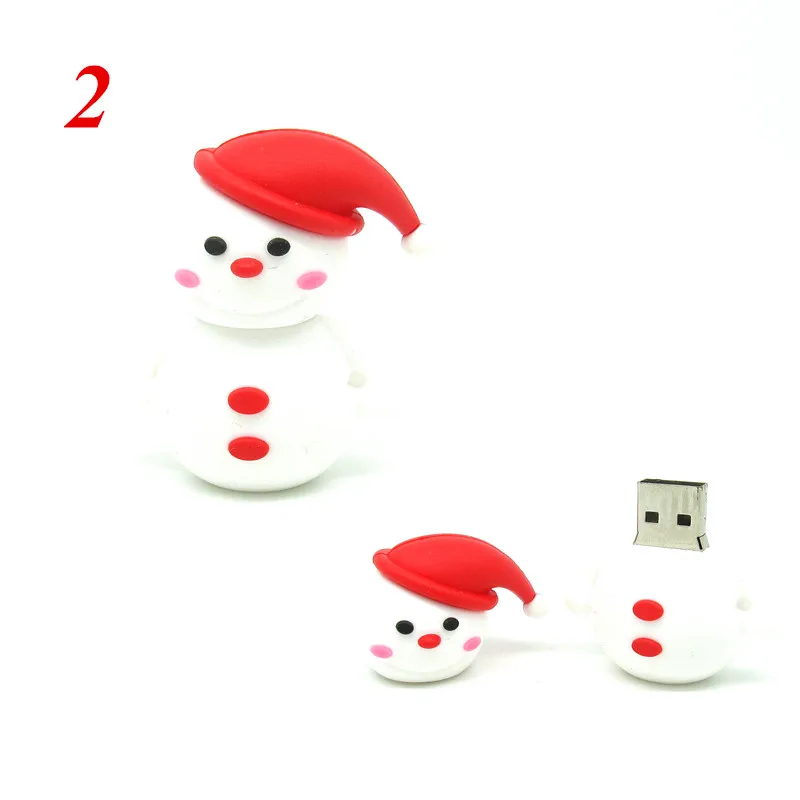 Все виды новых Рождественский Снеговик флэш накопитель usb память флешки