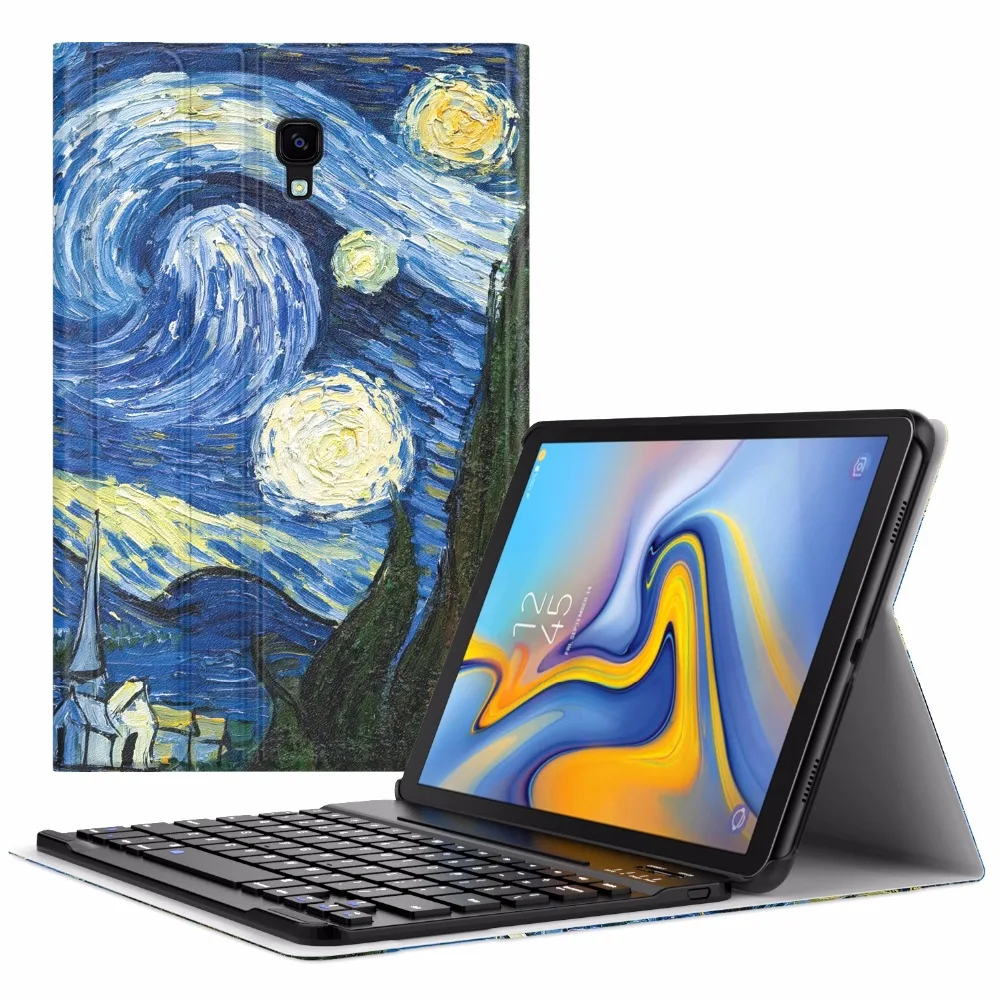 Чехол с клавиатурой MoKo для samsung Galaxy Tab A 10,5, SM-T590 для планшета/SM-T595, тонкий чехол-подставка для бизнеса