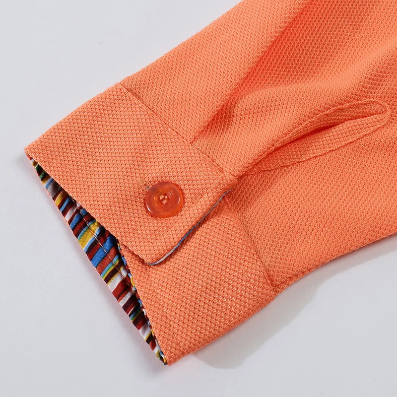 Женская рубашка поло из вискозной ткани с длинным рукавом в простом стиле без