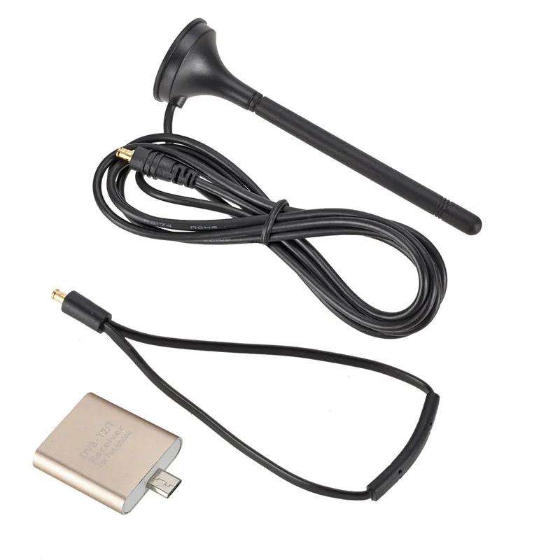 Новинка 2018 HD цифровое телевидение DOGNLE микро USB DVB T T2 TV приемник stick с антенной для