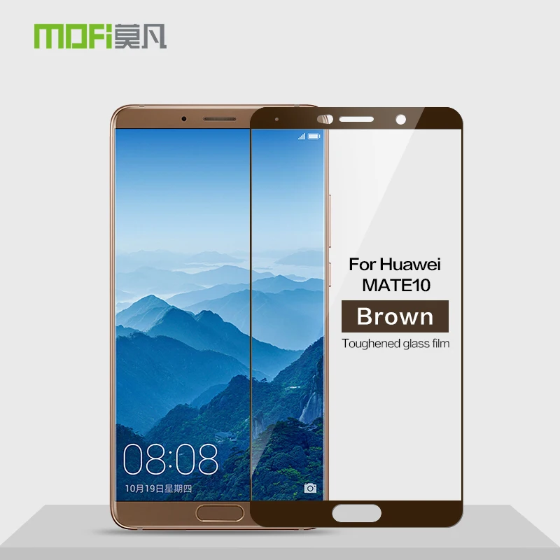Huawei Mate 10 (5 9 дюйма) закаленное стекло MOFi полное покрытие Защитная пленка для