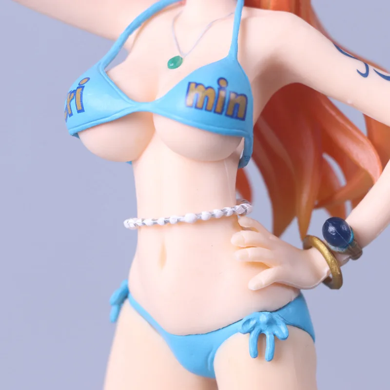 One Piece Nami Portrait of Pirates Sexy Figures The straw hat Decoration Swimsuit Ver. PVC Action Figure Toy 16CM BOX J3 | Игрушки и