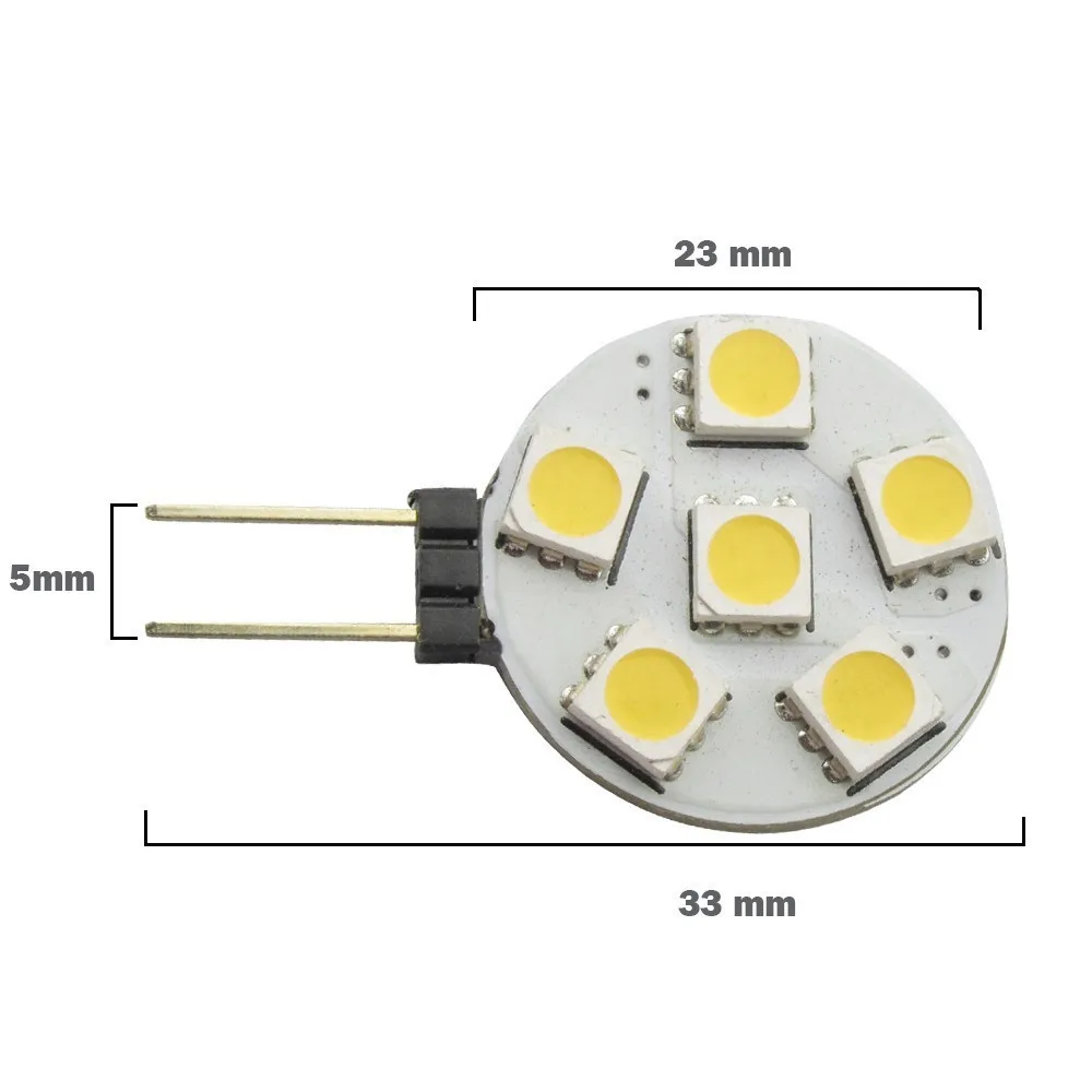 3 шт. 5050 SMD чип G4 морской Кемпер светодиодное освещение RV лампа Светодиодная 360