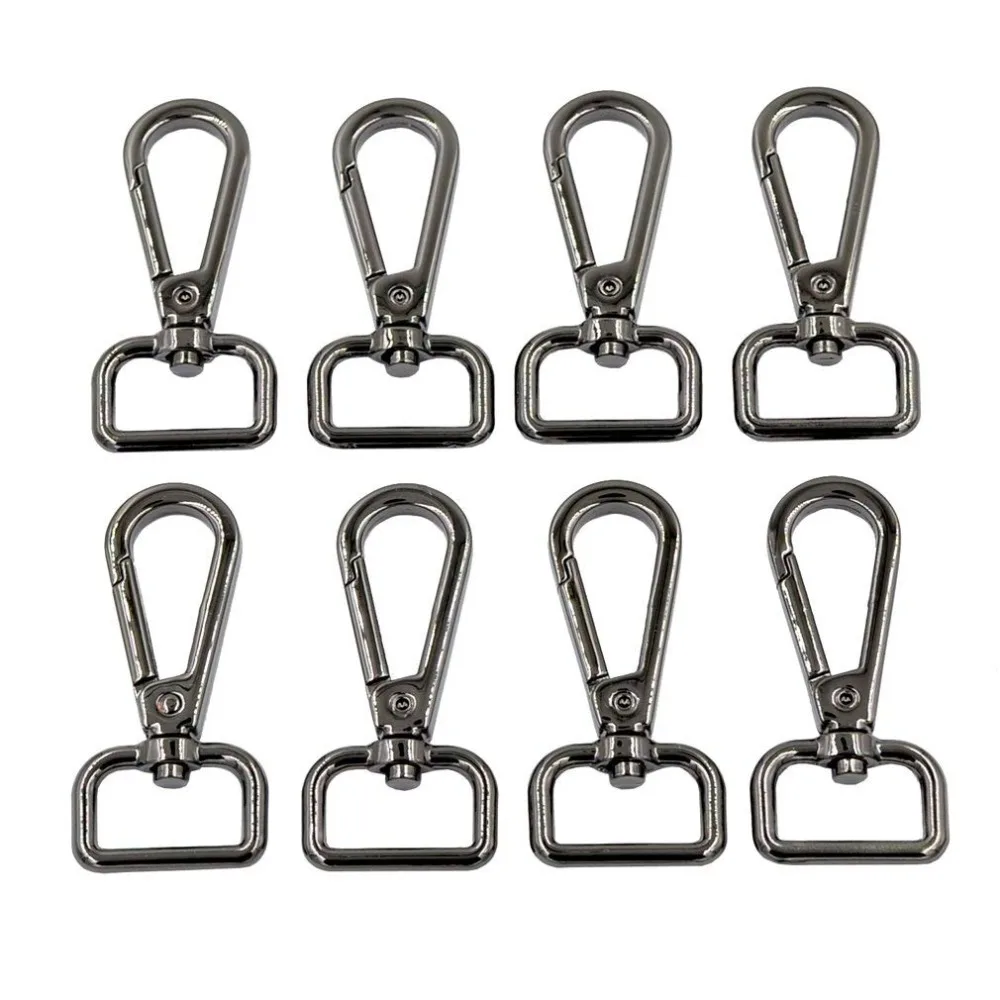8pcs Bronze Zinc Alloy Swivel Trigger Lobster Clasps Snap Hook Keychain Ring Buckles Metal Outdoor Lanyard Craft Parts | Дом и сад