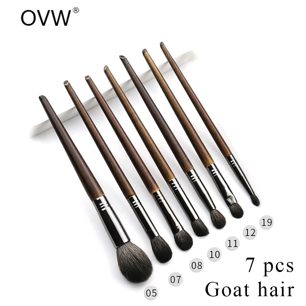 7pcs 57810111219 OVW Pro набор кистей для макияжа, косметическая пудра, основа для макияжа, кисть для глаз, наборы кистей для макияжа - Handle Color: 7pcs 57810111219