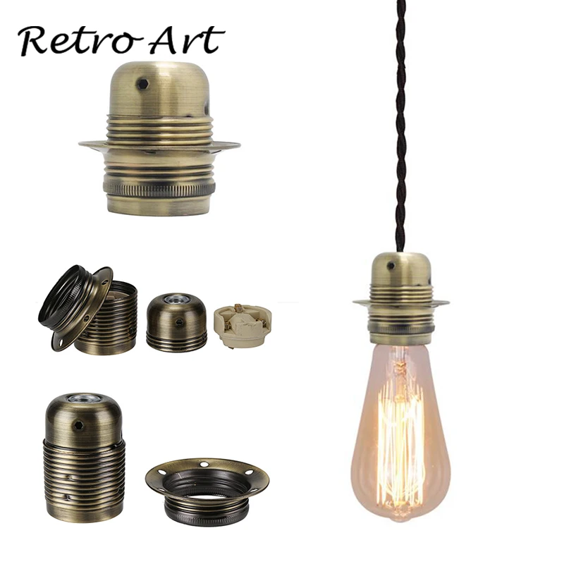E27 E26 VINTAGE RETRO EDISON SCREW BULB SOCKET LAMP HOLDER LIGHT FITTING