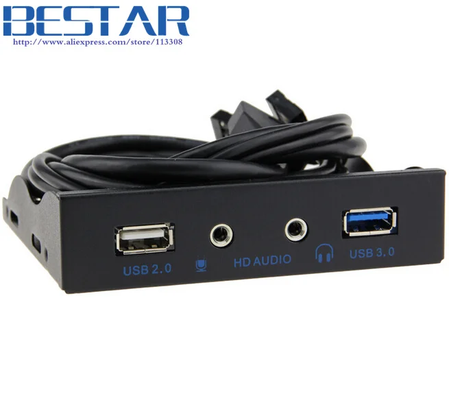 3 5 &quotфлоппи Бэй DIY Гбит/с 20Pin USB 0 + 2 концентратор HD аудио мм Джек фотокомпьютер